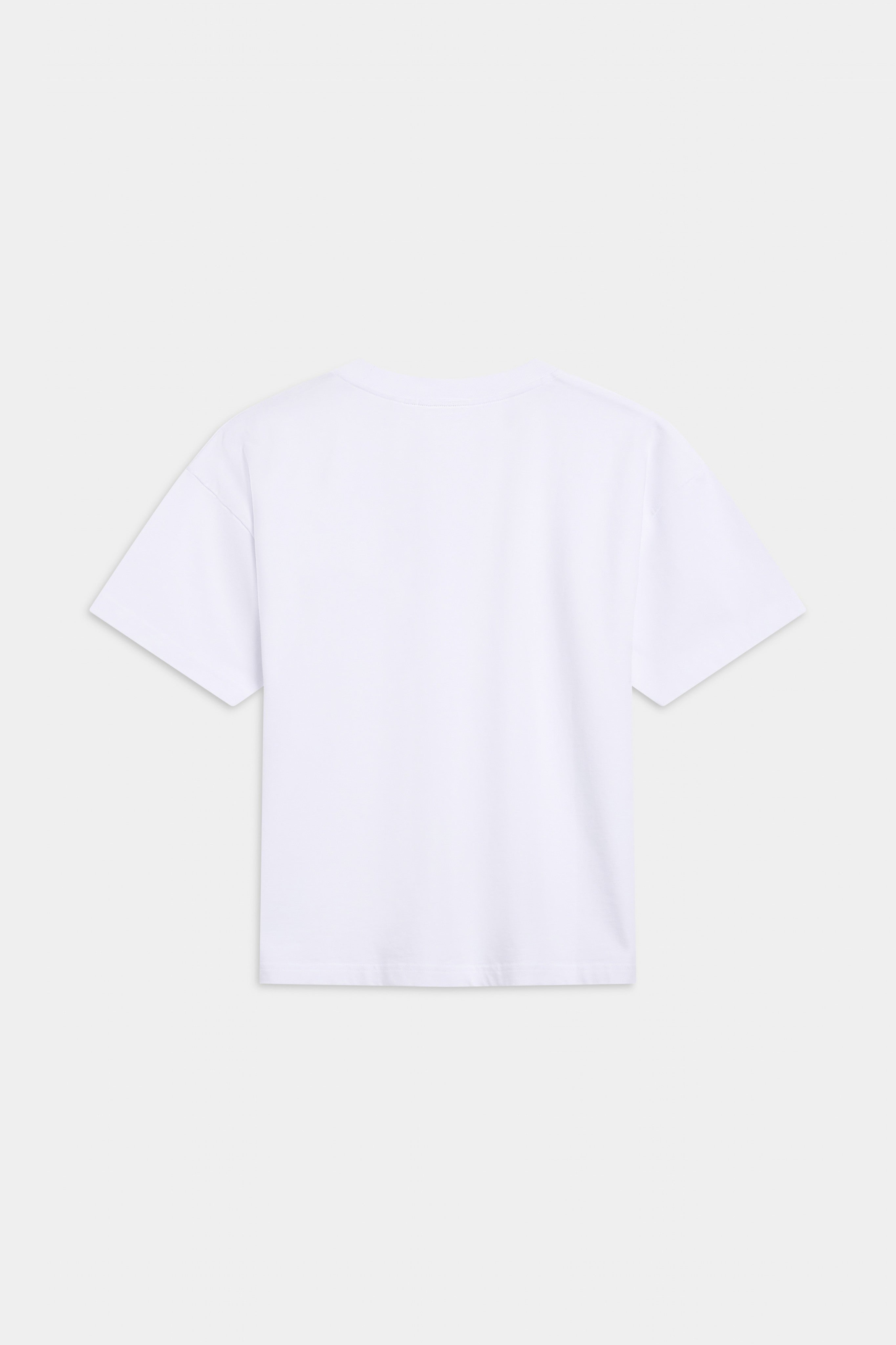M. All-Star Embroidered Tee - White/Olive Green
